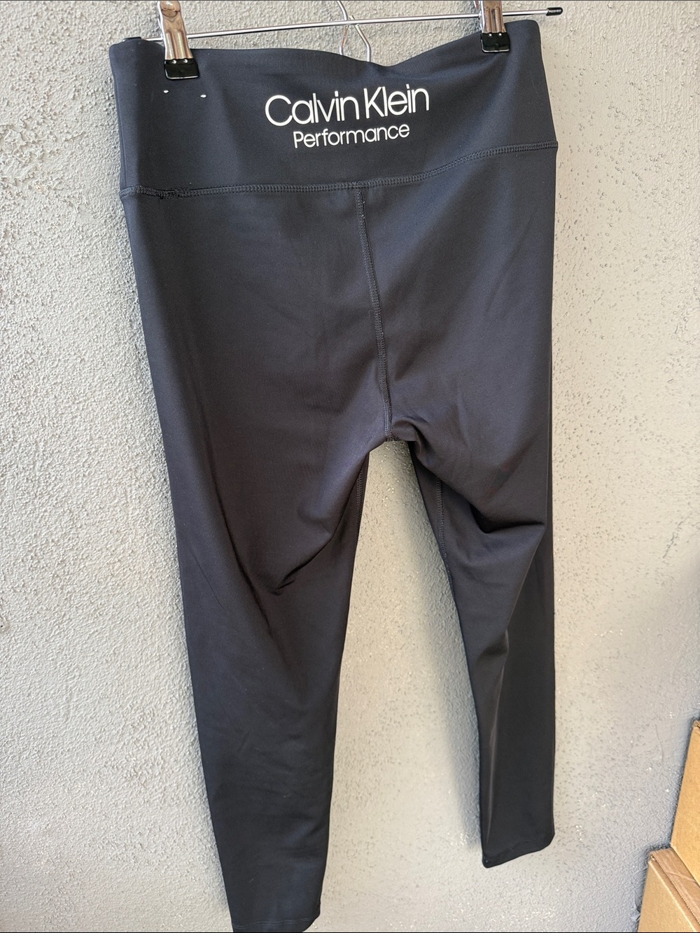 Calvin Klein Performance Black Leggings with Logo Waistband